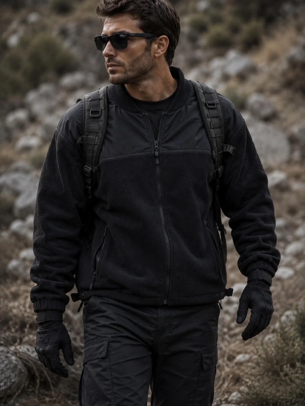 5.11 Tactical Black Full Zip Fleece Soft Shell Jacket Men’s 2XL Outdoor